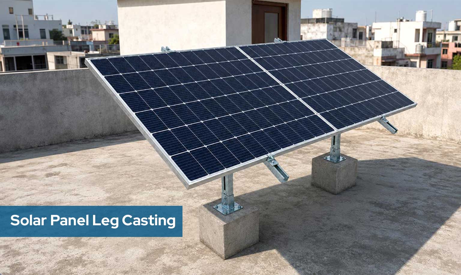 solar panel leg casting